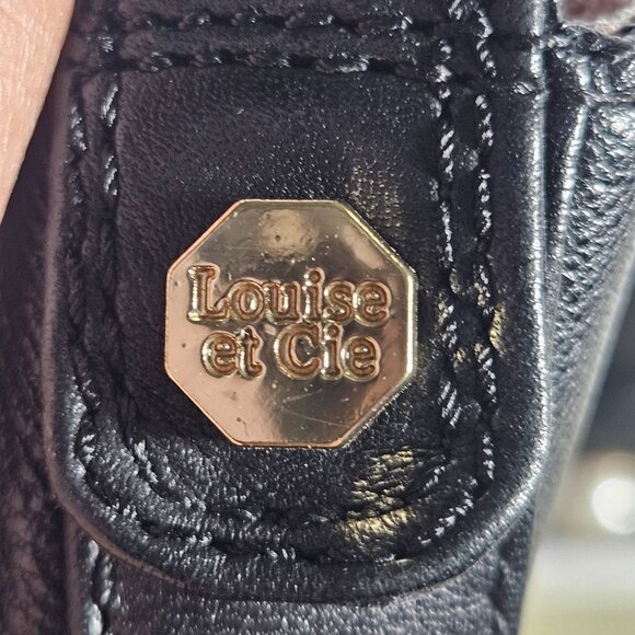 Louise Et Cie Women Pearl Heel Black Boot 6.5 Dk Academia Pearlcore Quiet Luxury - Picture 5 of 16